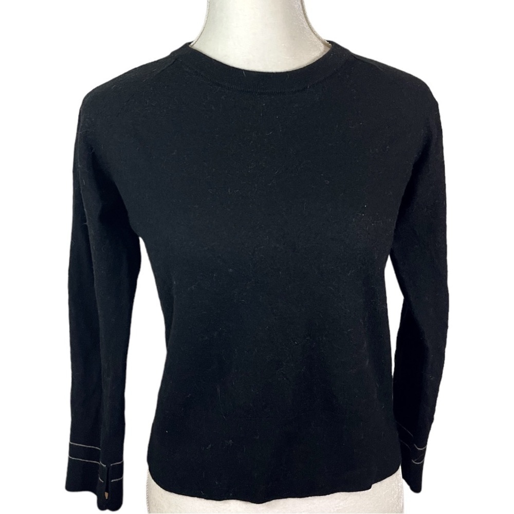 Ice Breaker- 100% New Zealand Marino Wool Black Crew Neck Pullover Sweat…